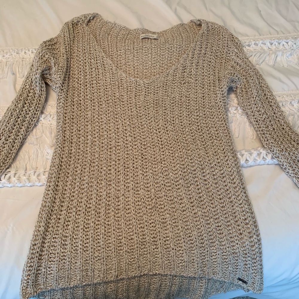 Abercrombie gold sweater